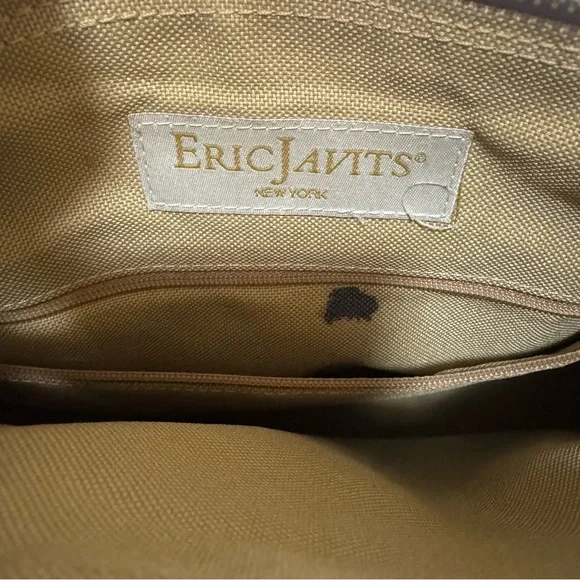 Eric Javits Woven Leather Straps Summer Shoulder  Bag - Picture 11 of 13